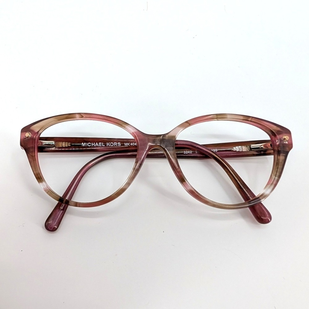 Michael Kors‎ MK4042 Kia Eyeglasses Pink Marble Tortoise Cat Eye 51-16-135